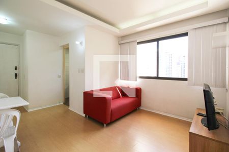 Sala de apartamento à venda com 1 quarto, 42m² em Indianópolis, São Paulo