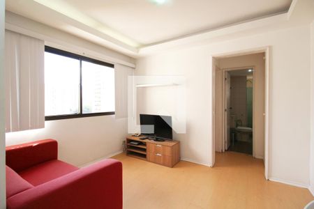 Sala de apartamento à venda com 1 quarto, 42m² em Indianópolis, São Paulo