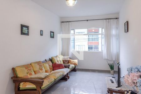 Sala de apartamento para alugar com 2 quartos, 70m² em Vila Alzira, Guarujá