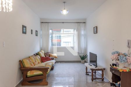 Sala de apartamento para alugar com 2 quartos, 70m² em Vila Alzira, Guarujá