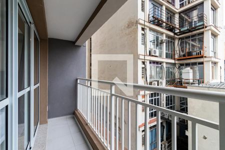 Studio para alugar com 27m², 1 quarto e sem vagaVaranda