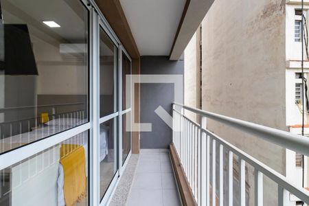 Studio para alugar com 27m², 1 quarto e sem vagaVaranda