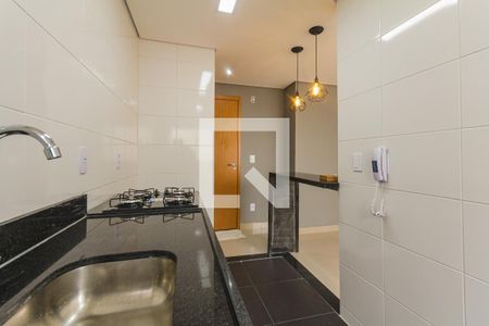 Cozinha de apartamento para alugar com 2 quartos, 44m² em Parque São Vicente, Mauá