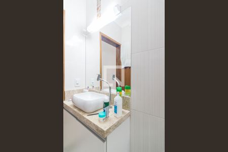 Banheiro da Suite de casa à venda com 3 quartos, 177m² em Vila Junqueira, Santo André
