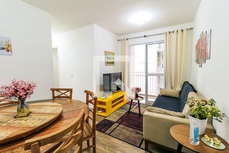Sala de apartamento à venda com 2 quartos, 50m² em Jardim Monte Alegre, Taboão da Serra