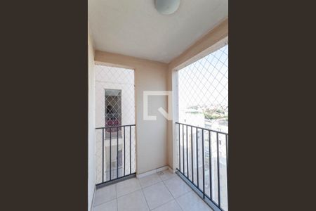 Varanda da sala de apartamento à venda com 2 quartos, 55m² em Planalto, Belo Horizonte