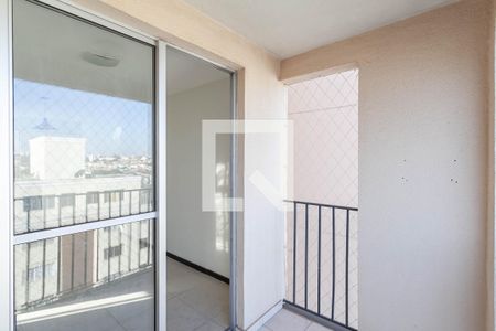 Varanda da sala de apartamento à venda com 2 quartos, 55m² em Planalto, Belo Horizonte