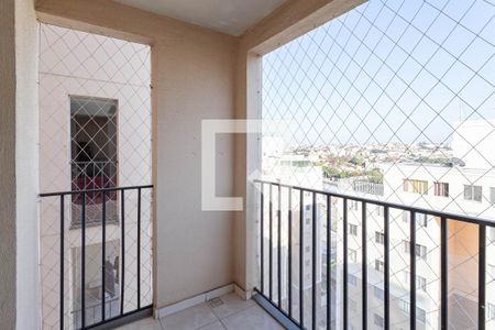 Varanda da sala de apartamento à venda com 2 quartos, 55m² em Planalto, Belo Horizonte