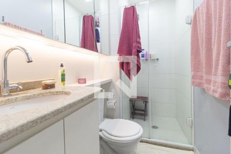 Banheiro social de apartamento à venda com 1 quarto, 37m² em Presidente Altino, Osasco