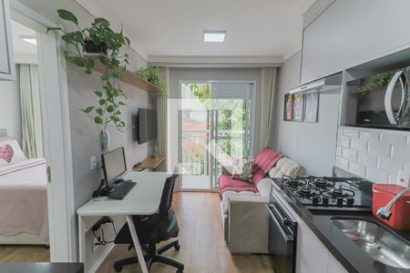 Sala / Cozinha / Lavanderia de apartamento para alugar com 1 quarto, 31m² em Ferreira, São Paulo