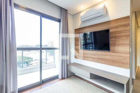 Sala de apartamento para alugar com 1 quarto, 36m² em Indianópolis, São Paulo
