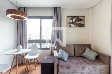 Sala de apartamento para alugar com 1 quarto, 36m² em Indianópolis, São Paulo