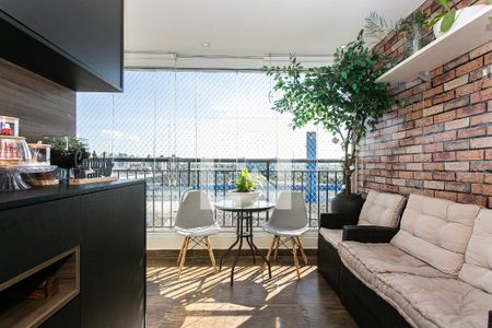 Varanda gourmet de apartamento à venda com 3 quartos, 74m² em Tatuapé, São Paulo