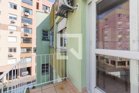 Varanda da sala  de apartamento para alugar com 1 quarto, 37m² em Boa Vista, Porto Alegre