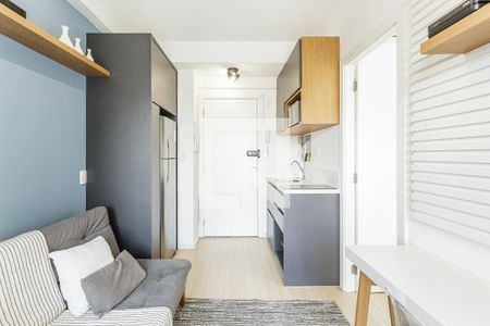 Sala de apartamento à venda com 1 quarto, 27m² em Brooklin Paulista, São Paulo
