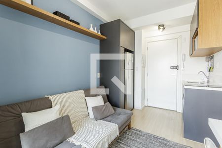 Sala de apartamento à venda com 1 quarto, 27m² em Brooklin Paulista, São Paulo