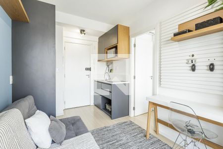 Sala de apartamento à venda com 1 quarto, 27m² em Brooklin Paulista, São Paulo
