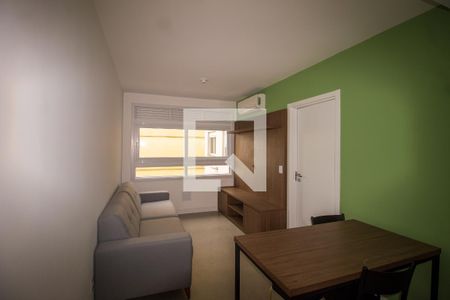 Sala/Cozinha de apartamento à venda com 1 quarto, 31m² em Farroupilha, Porto Alegre