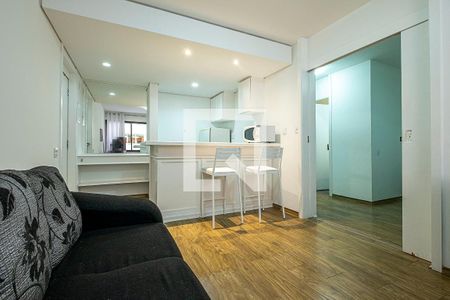 Sala/Cozinha de apartamento à venda com 1 quarto, 40m² em Jardim Paulista, São Paulo