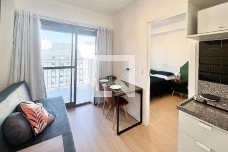 Sala de apartamento para alugar com 1 quarto, 27m² em Vila Nova Conceição, São Paulo