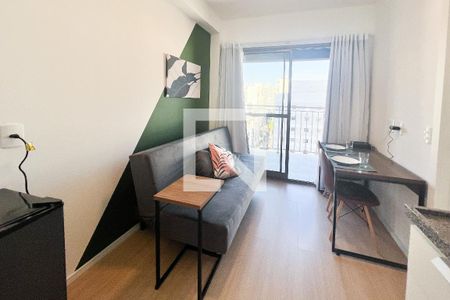 Sala de apartamento para alugar com 1 quarto, 27m² em Vila Nova Conceição, São Paulo