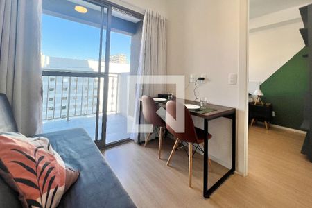 Sala de apartamento para alugar com 1 quarto, 27m² em Vila Nova Conceição, São Paulo