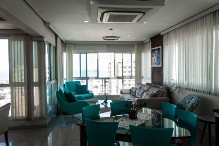 Sala de apartamento para alugar com 5 quartos, 350m² em Balneario Guarujá, Guarujá