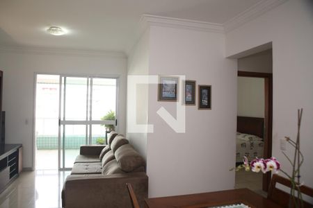 Sala de Estar de apartamento para alugar com 2 quartos, 106m² em Canto do Forte, Praia Grande