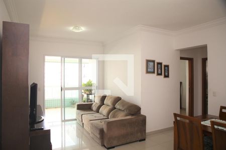 Sala de Estar de apartamento para alugar com 2 quartos, 106m² em Canto do Forte, Praia Grande