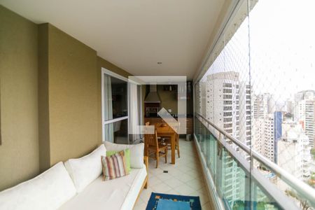 Varanda da Sala de apartamento à venda com 3 quartos, 120m² em Vila Andrade, São Paulo