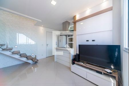 Sala de apartamento à venda com 3 quartos, 116m² em Parque Sao Vicente, Santo André