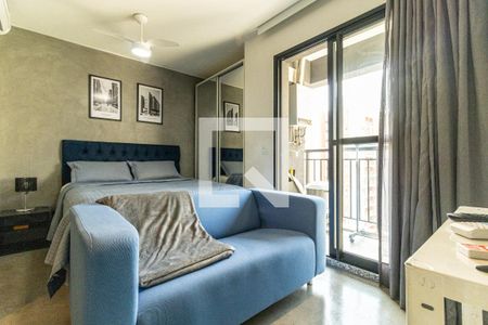 Sala - Sofá de kitnet/studio para alugar com 1 quarto, 28m² em Campos Elíseos, São Paulo