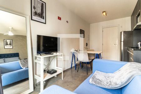 Sala - TV de kitnet/studio para alugar com 1 quarto, 28m² em Campos Elíseos, São Paulo