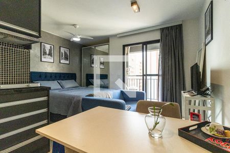 Sala de kitnet/studio para alugar com 1 quarto, 28m² em Campos Elíseos, São Paulo