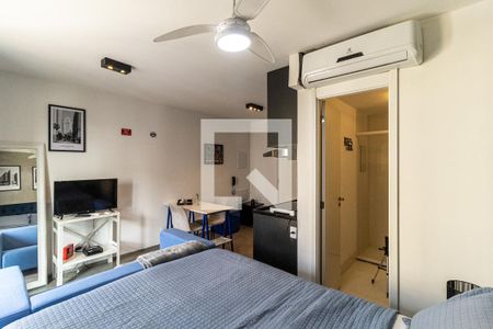 Quarto - Ar-Condicionado de kitnet/studio para alugar com 1 quarto, 28m² em Campos Elíseos, São Paulo
