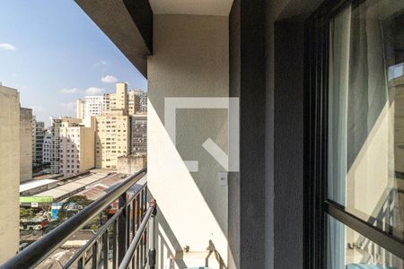Varanda de kitnet/studio para alugar com 1 quarto, 28m² em Campos Elíseos, São Paulo
