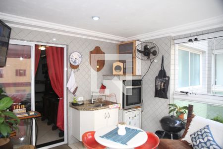 Varanda gourmet de apartamento para alugar com 2 quartos, 124m² em Vila Tupi, Praia Grande