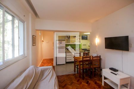 Sala de casa de condomínio para alugar com 1 quarto, 48m² em Leme, Rio de Janeiro