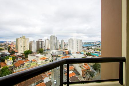 Varanda da sala de apartamento à venda com 3 quartos, 82m² em Vila Valparaíso, Santo André