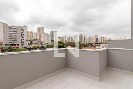 Sacada do Quarto de apartamento à venda com 1 quarto, 40m² em Bosque da Saúde, São Paulo
