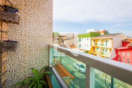 Varanda da sala de apartamento à venda com 3 quartos, 150m² em Vila Cecília Maria, Santo André