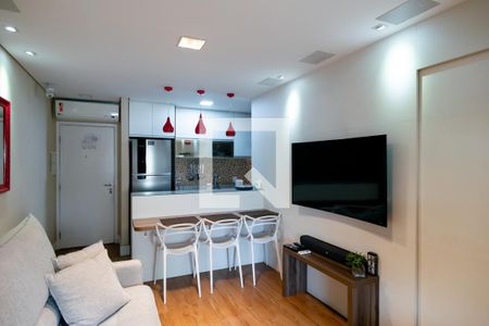 Sala de apartamento para alugar com 2 quartos, 55m² em Cidade Monções, São Paulo