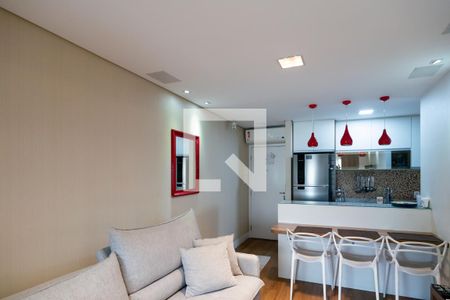Sala de apartamento para alugar com 2 quartos, 55m² em Cidade Monções, São Paulo