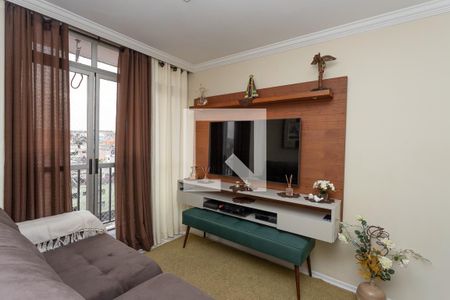 Sala  de apartamento à venda com 2 quartos, 65m² em Taboão, Diadema