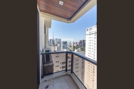 Varanda de apartamento para alugar com 1 quarto, 47m² em Cerqueira César, São Paulo