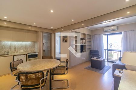 Sala e Cozinha de apartamento para alugar com 1 quarto, 47m² em Cerqueira César, São Paulo