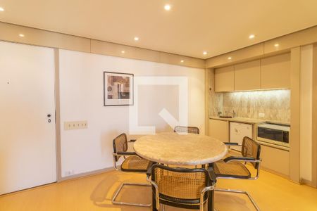 Sala e Cozinha de apartamento para alugar com 1 quarto, 47m² em Cerqueira César, São Paulo