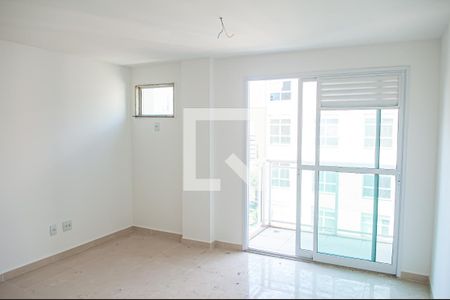 sala e cozinha de apartamento à venda com 1 quarto, 41m² em Taquara, Rio de Janeiro