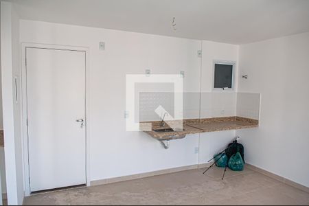 sala e cozinha de apartamento à venda com 1 quarto, 41m² em Taquara, Rio de Janeiro