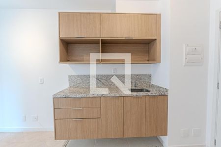 Cozinha de kitnet/studio para alugar com 1 quarto, 26m² em Bela Vista, São Paulo
